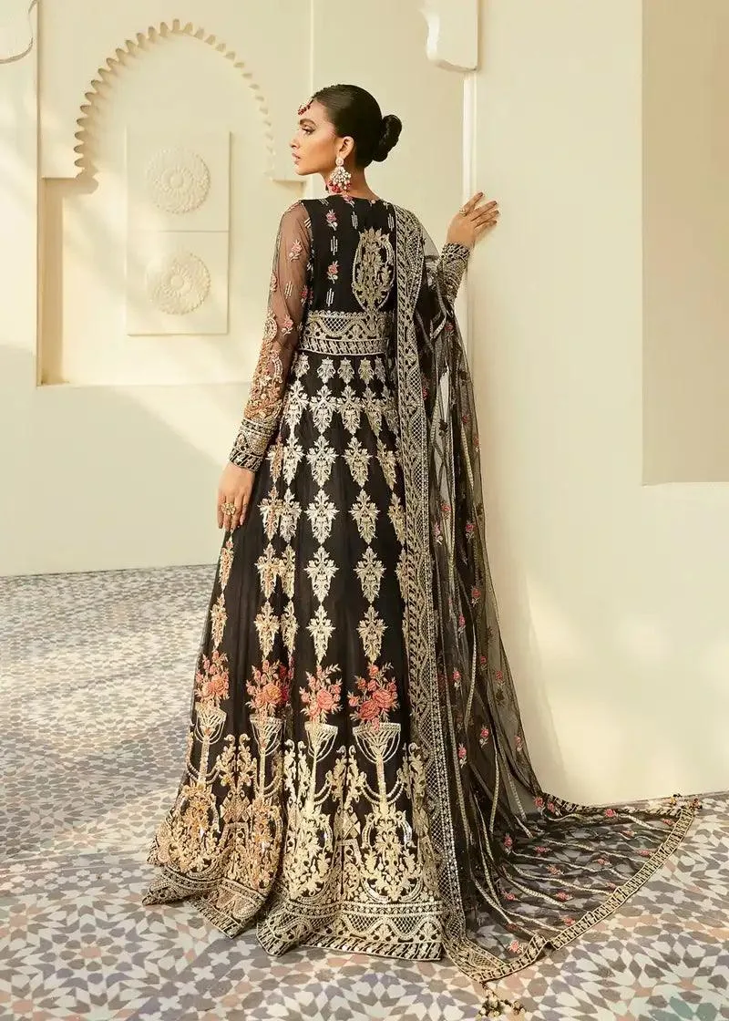 Akbar Aslam Elinor Formals Vol 1 Black Organza – view 2 – Poshaq