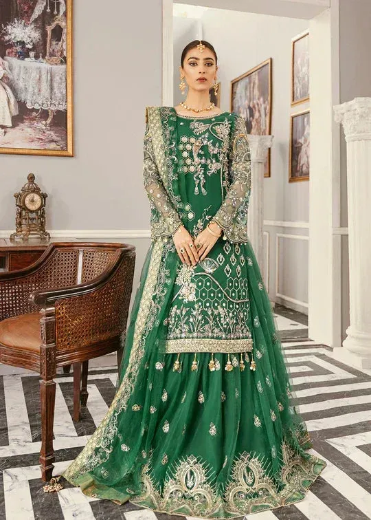 Akbar Aslam Formal Collection 2021 Green Tissue – view 1 – Poshaq