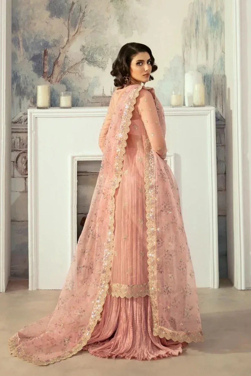 Akbar Aslam Velora Formal Pret Pink Organza – view 2 – Poshaq