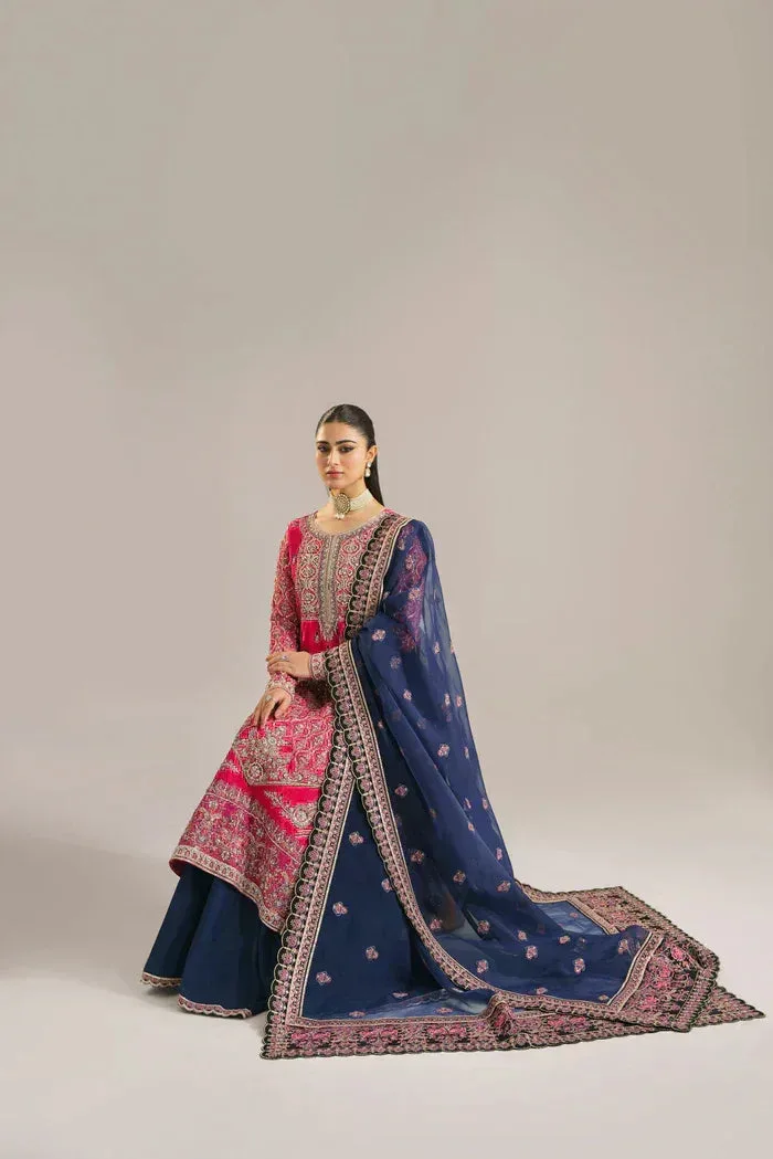 Akbar Aslam Pink Raw Silk – view 3 – Poshaq