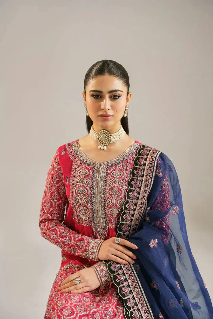Akbar Aslam Pink Raw Silk – view 4 – Poshaq