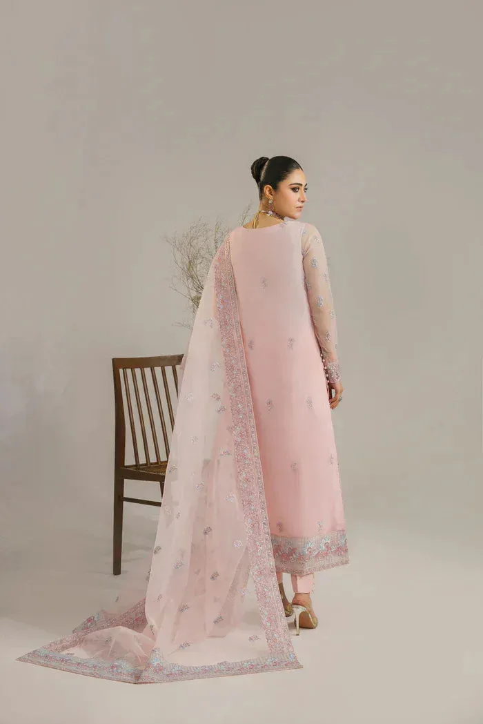 Akbar Aslam Pink Organza – view 2 – Poshaq