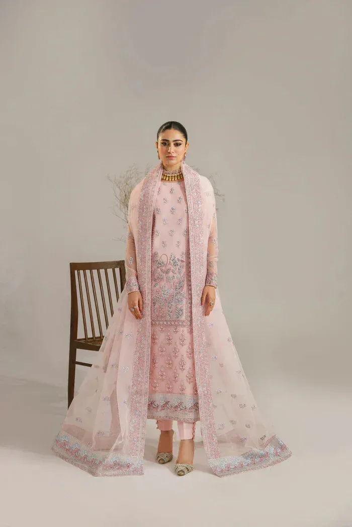 Akbar Aslam Pink Organza – view 3 – Poshaq