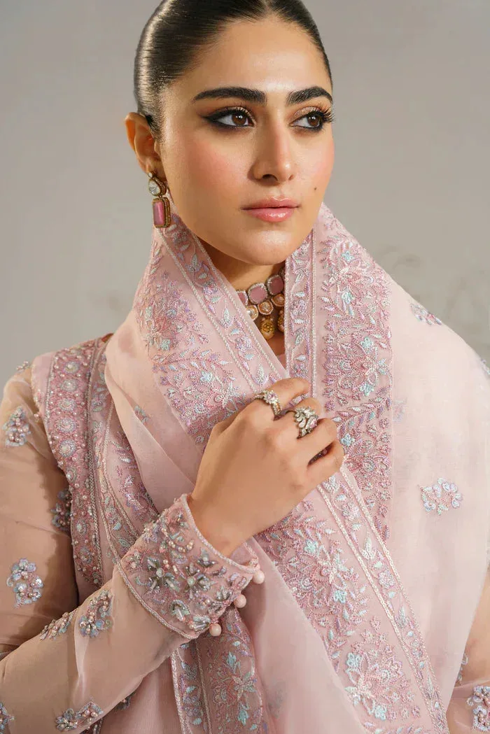 Akbar Aslam Pink Organza – view 5 – Poshaq