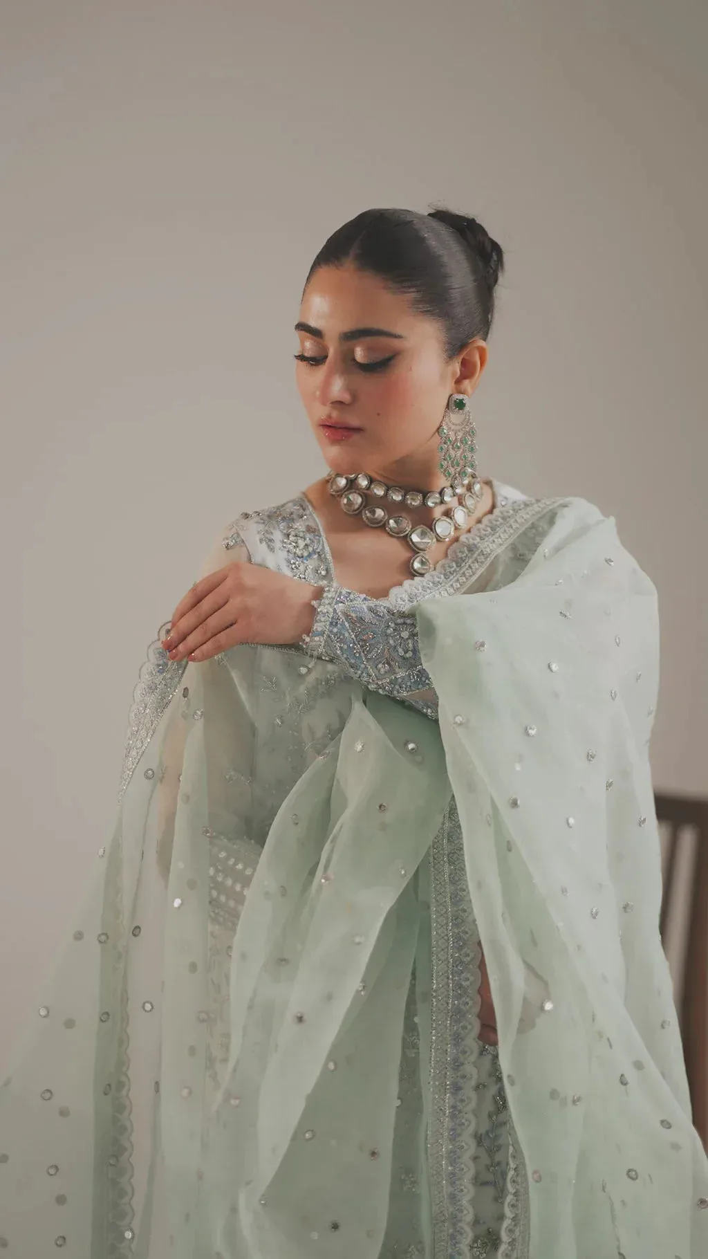 Akbar Aslam Organza – view 4 – Poshaq