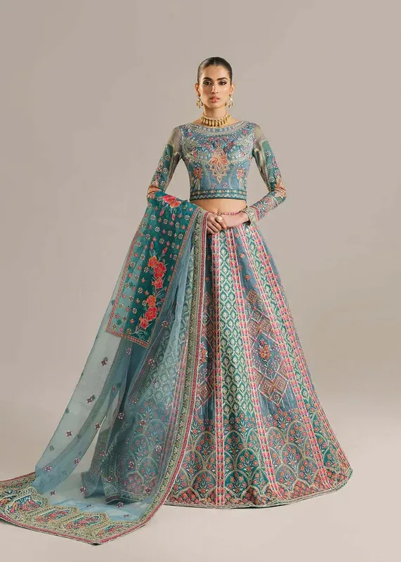 Akbar Aslam Ferozi Organza – view 1 – Poshaq