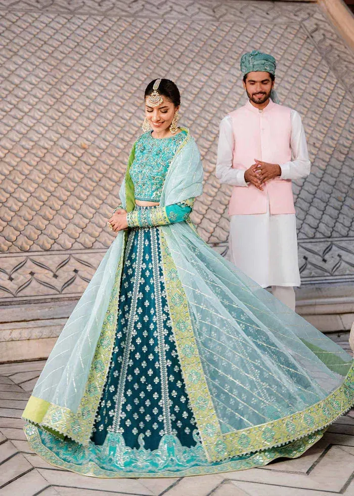 Akbar Aslam Ferozi Raw Silk – view 3 – Poshaq
