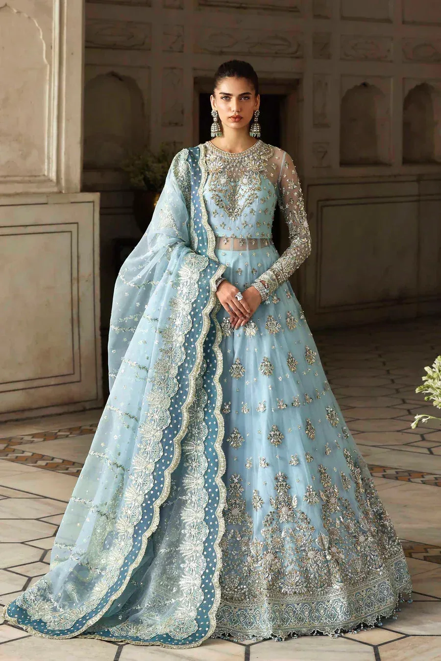 Akbar Aslam Rang Mehal Raw Silk – view 1 – Poshaq