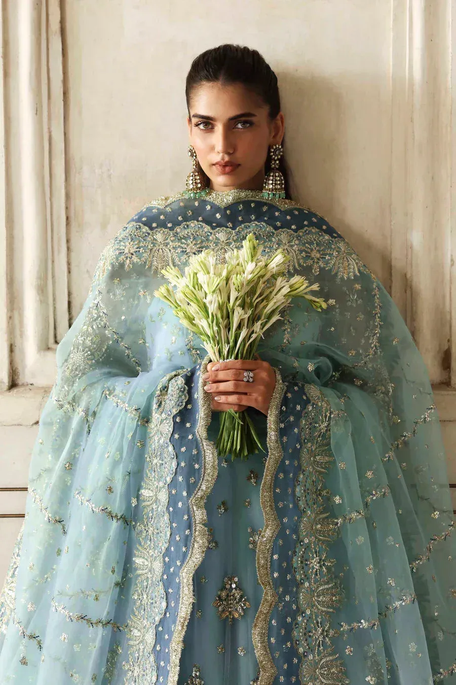 Akbar Aslam Rang Mehal Raw Silk – view 2 – Poshaq