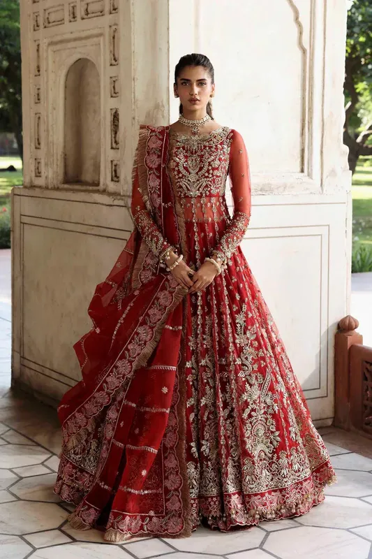 Akbar Aslam Rang Mehal Raw Silk – view 1 – Poshaq