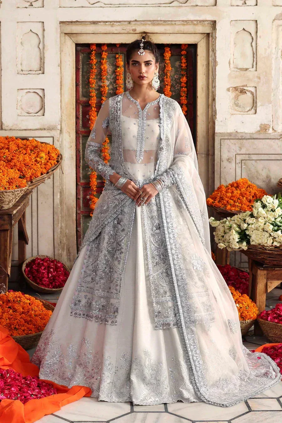 Akbar Aslam Rang Mehal Raw Silk – view 1 – Poshaq