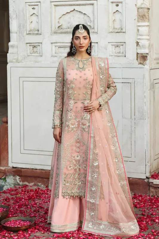 Akbar Aslam Rang Mehal Raw Silk – view 1 – Poshaq