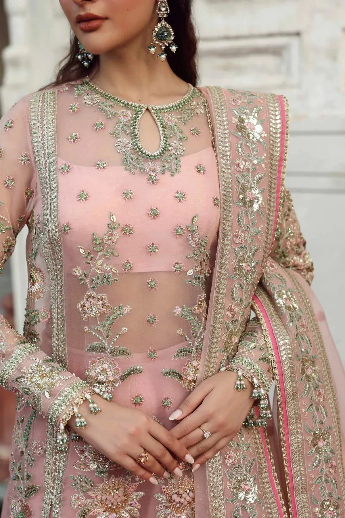 Akbar Aslam Rang Mahal Formals Raw Silk – view 3 – Poshaq