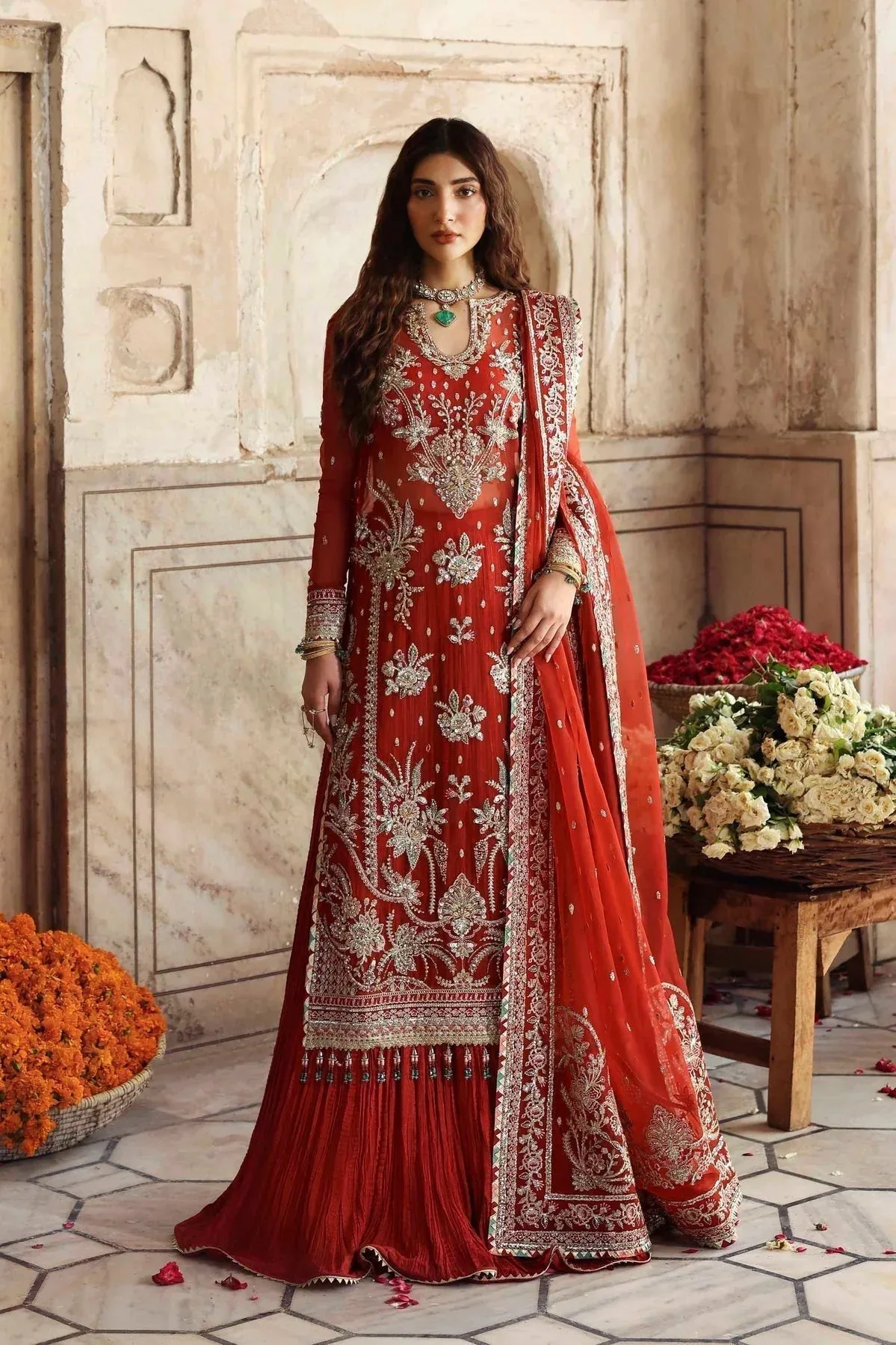 Akbar Aslam Rang Mahal Formals Raw Silk – view 1 – Poshaq