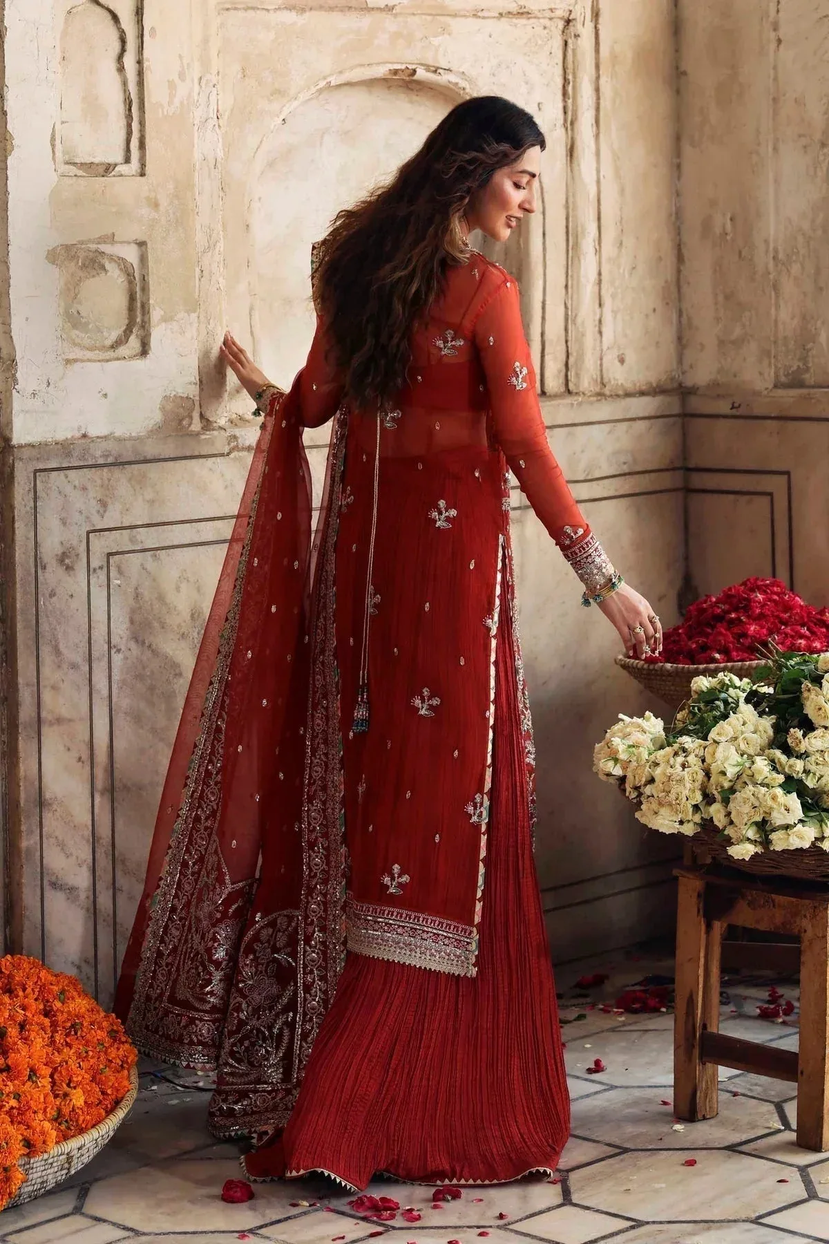 Akbar Aslam Rang Mahal Formals Raw Silk – view 2 – Poshaq