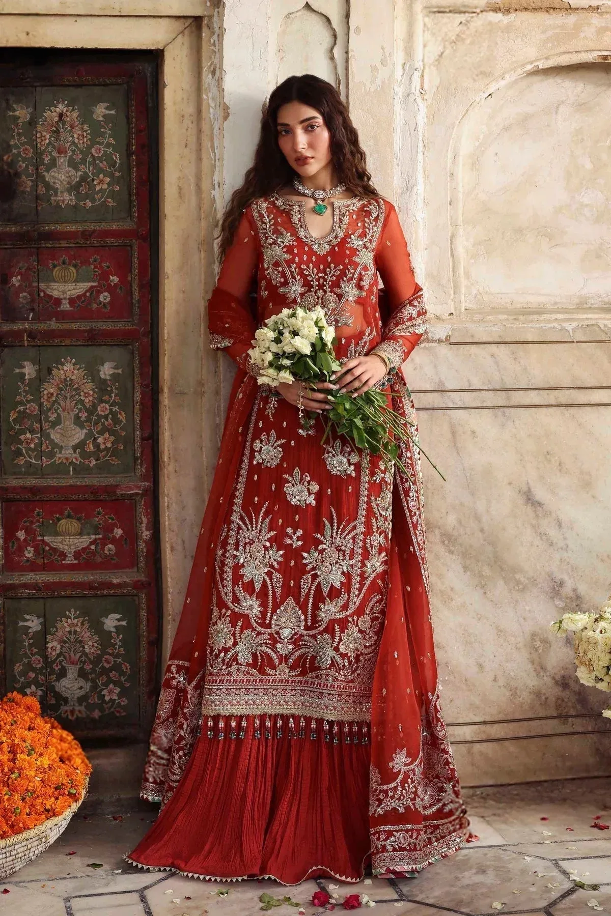 Akbar Aslam Rang Mahal Formals Raw Silk – view 6 – Poshaq