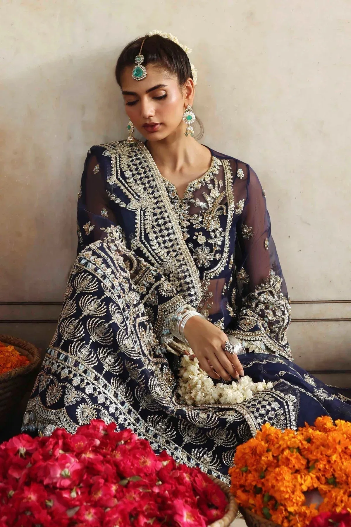 Akbar Aslam Rang Mahal Formals Raw Silk – view 6 – Poshaq