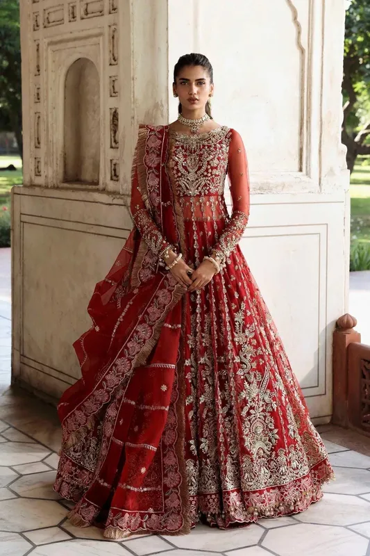 Akbar Aslam Rang Mahal Formals Raw Silk – view 1 – Poshaq