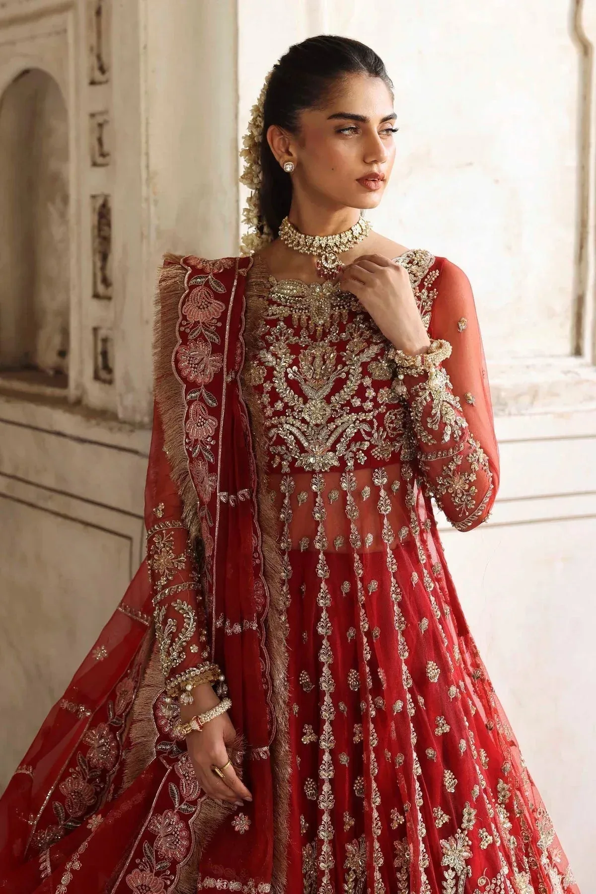 Akbar Aslam Rang Mahal Formals Raw Silk – view 3 – Poshaq