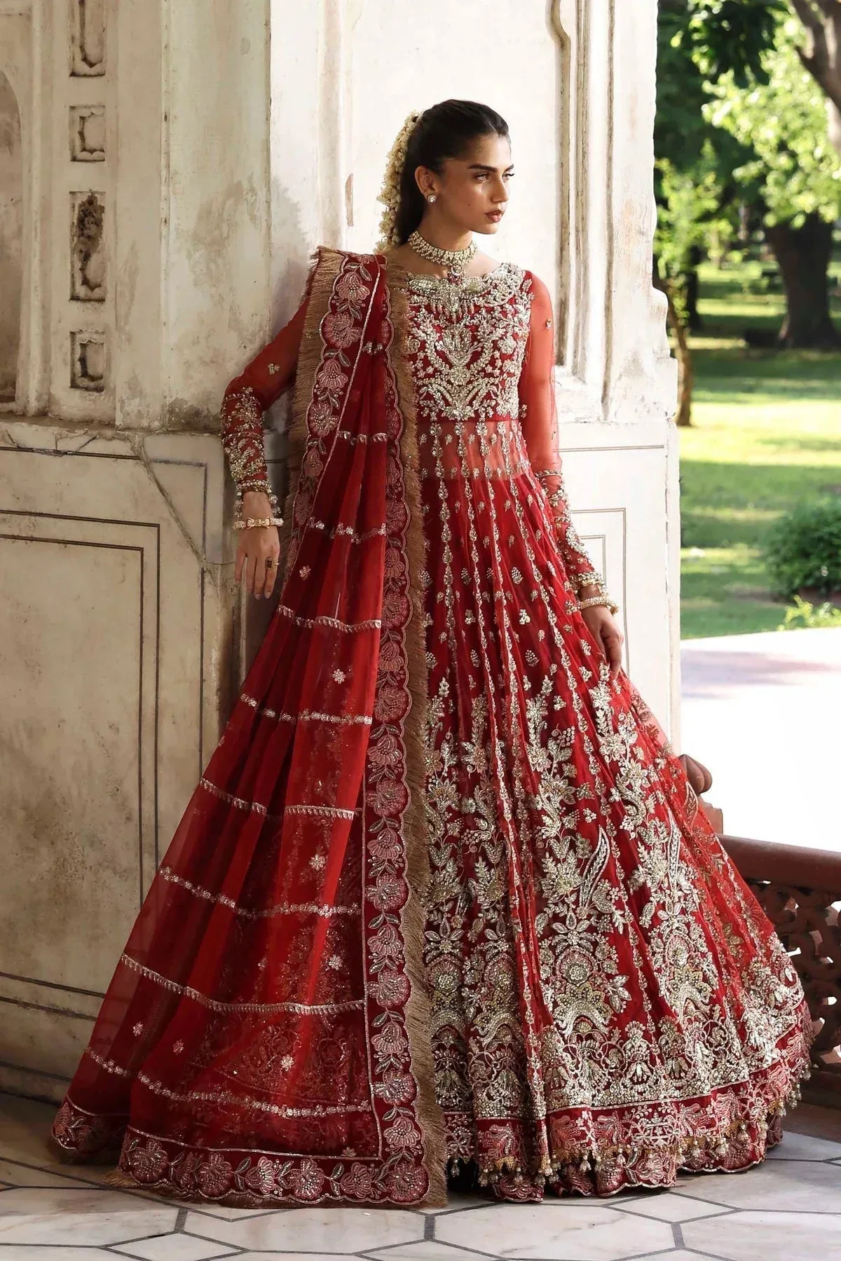 Akbar Aslam Rang Mahal Formals Raw Silk – view 4 – Poshaq