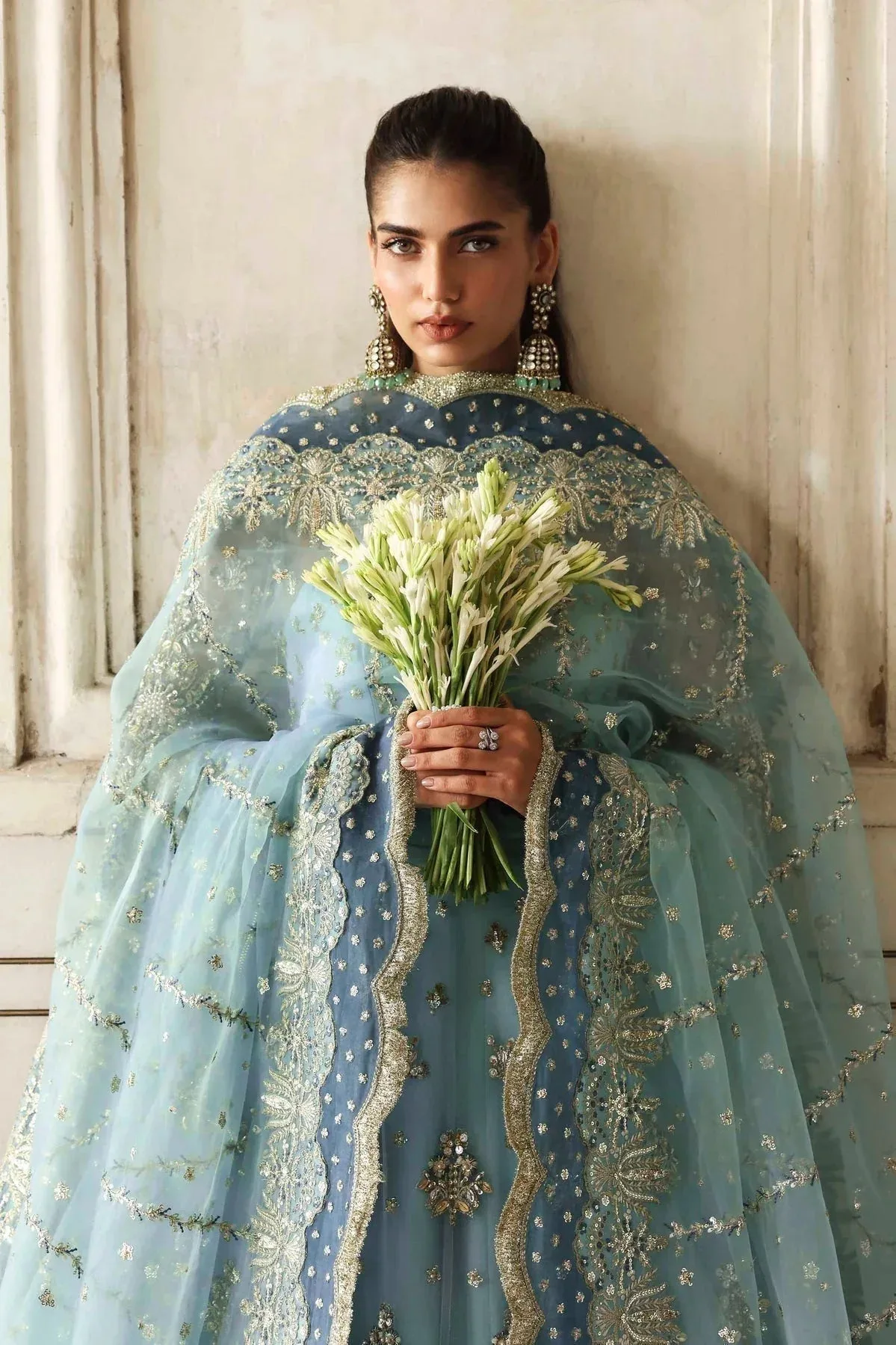 Akbar Aslam Rang Mahal Formals Raw Silk – view 3 – Poshaq