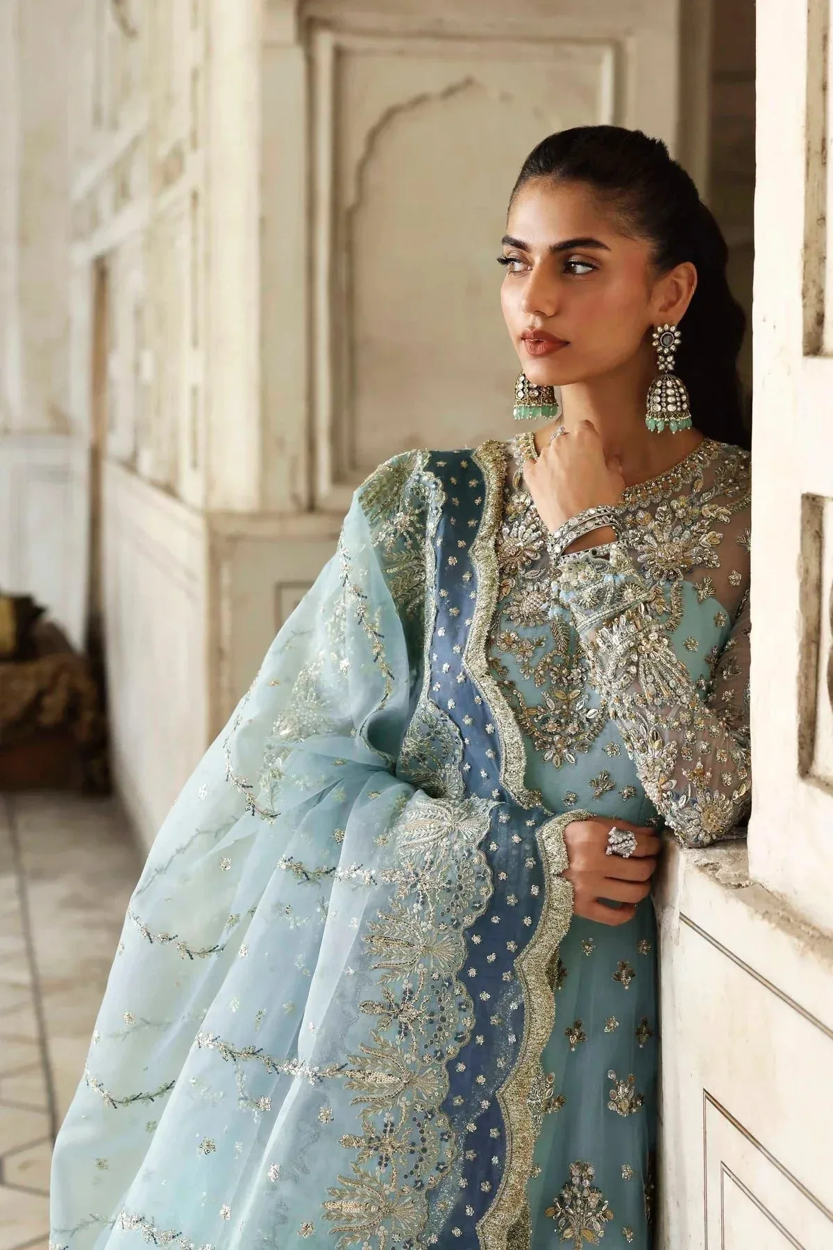 Akbar Aslam Rang Mahal Formals Raw Silk – view 5 – Poshaq