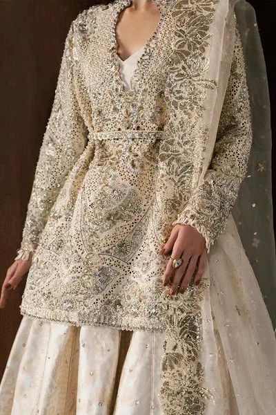 Afrozeh Hayat Formals 25 Ivory – view 3 – Poshaq