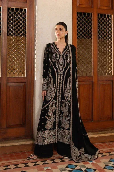 Afrozeh October Winter Pret 25 Black – view 1 – Poshaq