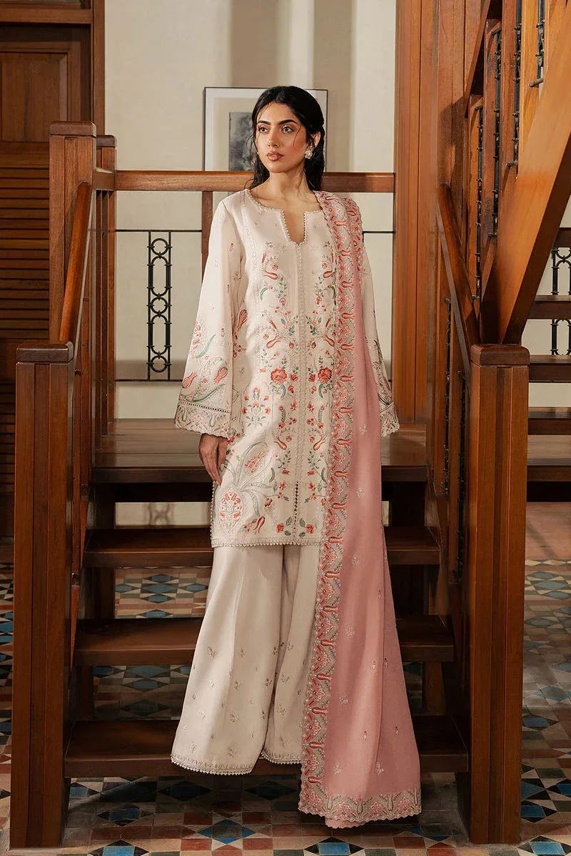 Afrozeh October Winter Pret 25 Ivory – view 1 – Poshaq