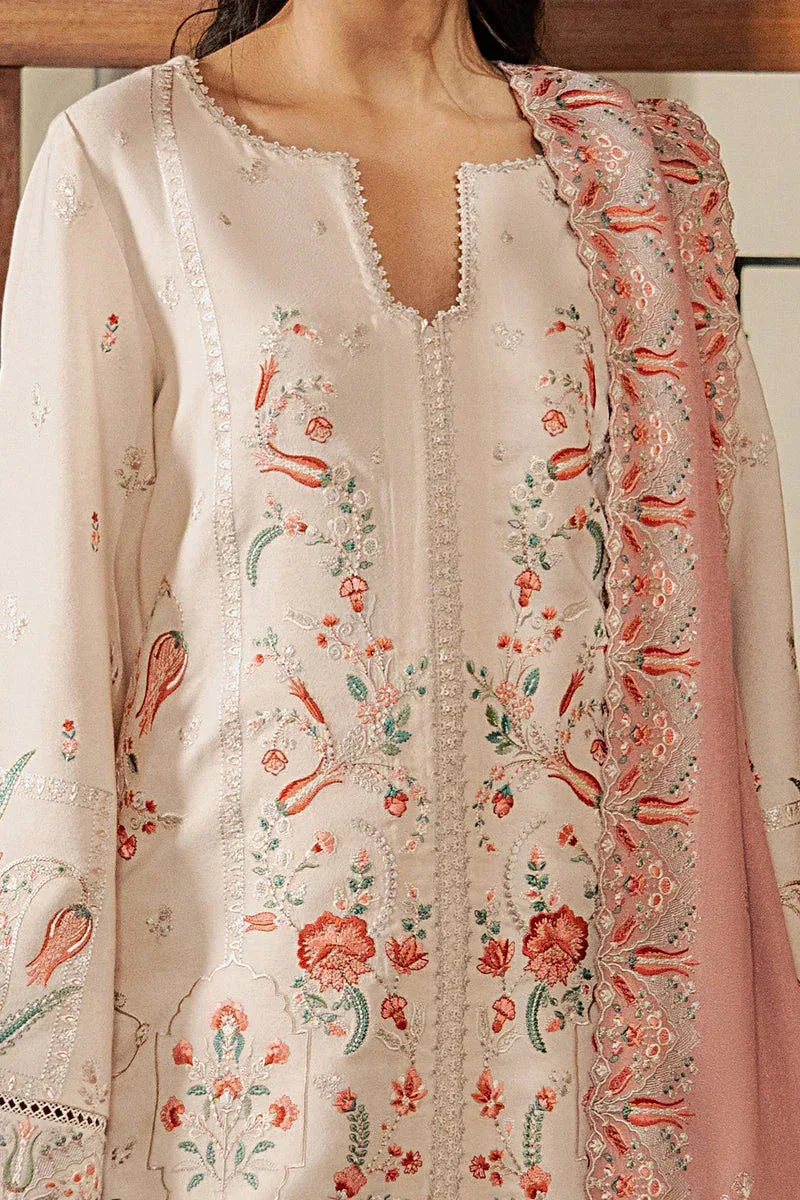 Afrozeh October Winter Pret 25 Ivory – view 3 – Poshaq