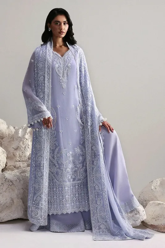 Afrozeh Slate Ready to Wear Lavender – view 1 – Poshaq
