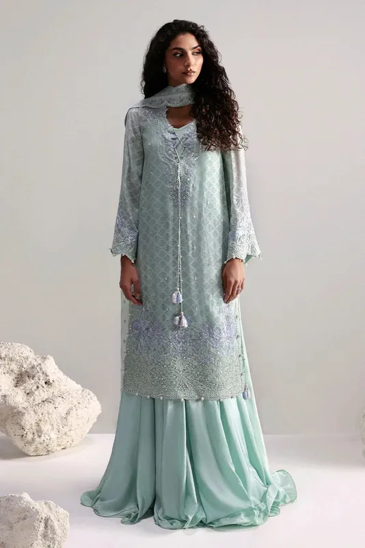Afrozeh Slate Ready to Wear Lavender – view 1 – Poshaq