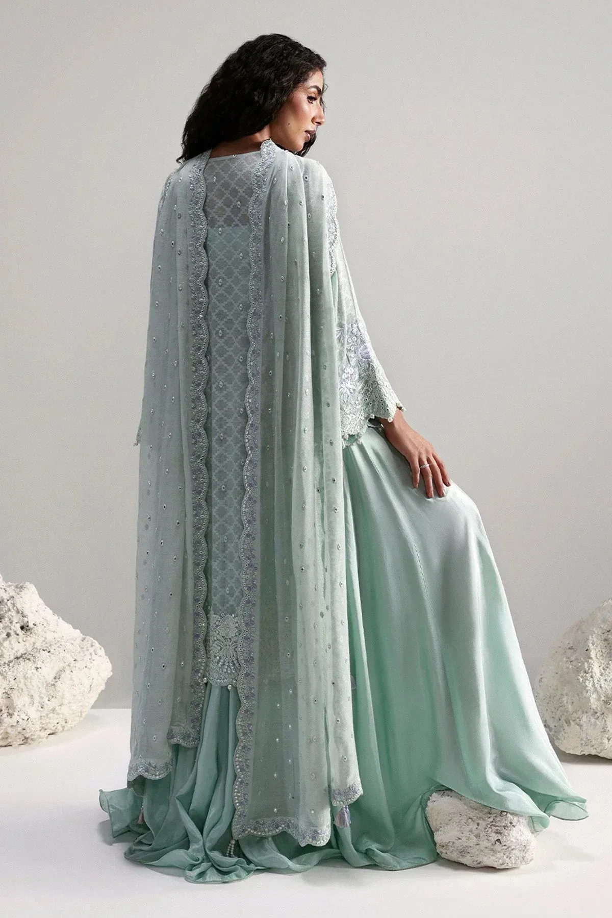 Afrozeh Slate Ready to Wear Lavender – view 2 – Poshaq