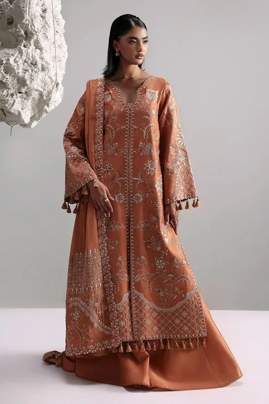 Afrozeh Slate Ready to Wear Teal – view 1 – Poshaq