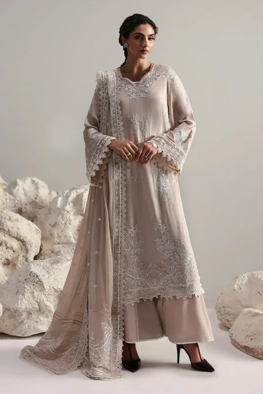 Afrozeh Slate Ready to Wear Beige – view 1 – Poshaq