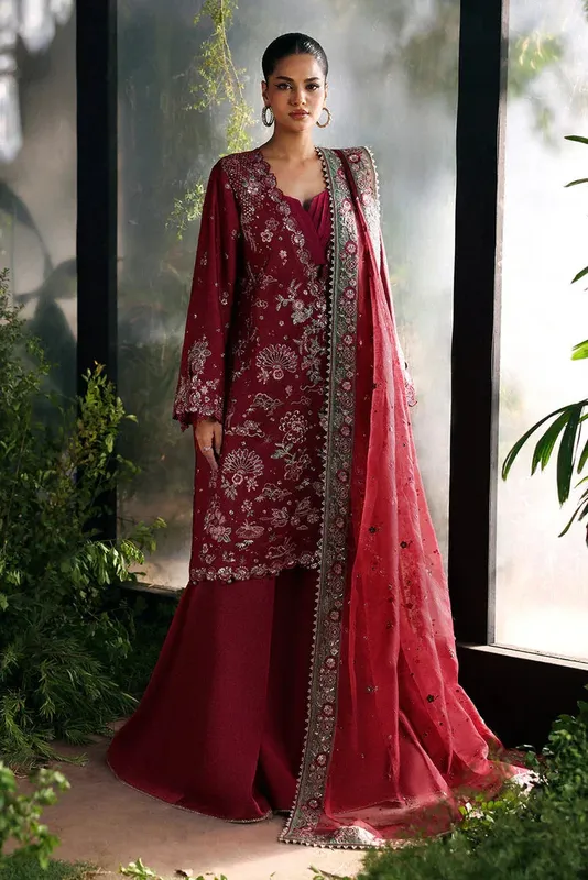 Afrozeh La Fuschia 25 White – view 1 – Poshaq