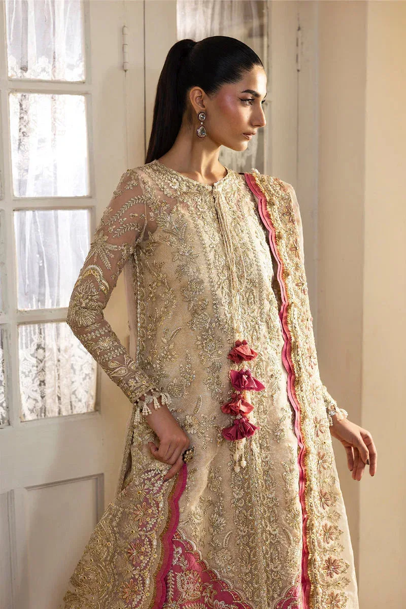Afrozeh Dastangoi 25 Silver Organza – view 4 – Poshaq
