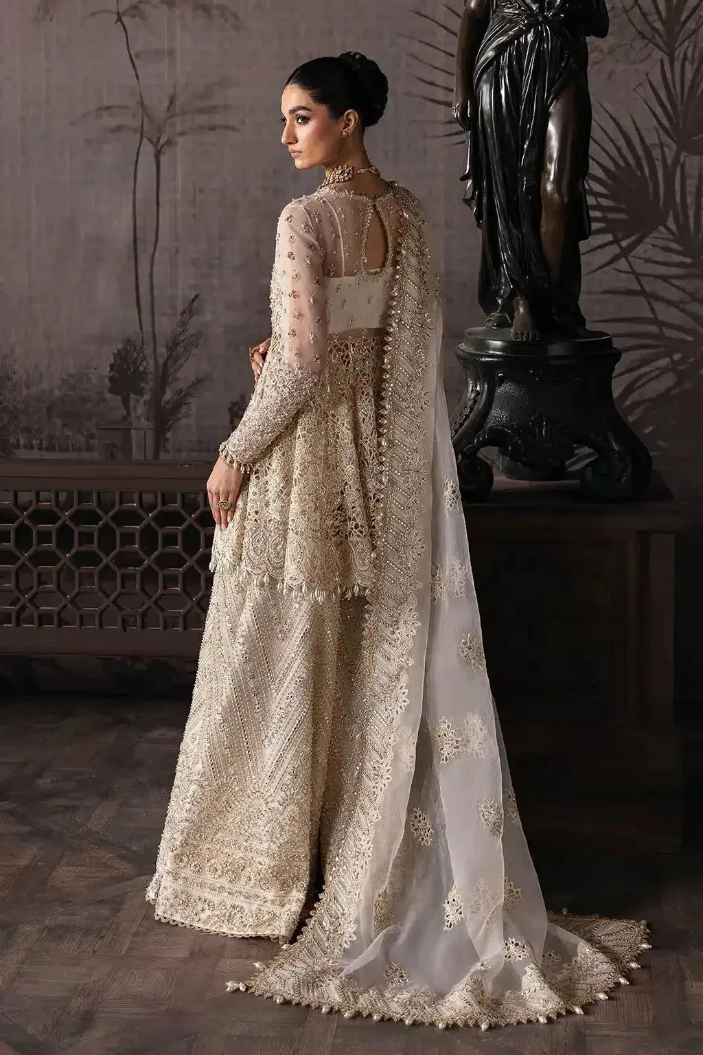 Afrozeh The Brides Edit 23 Raw Silk – view 2 – Poshaq