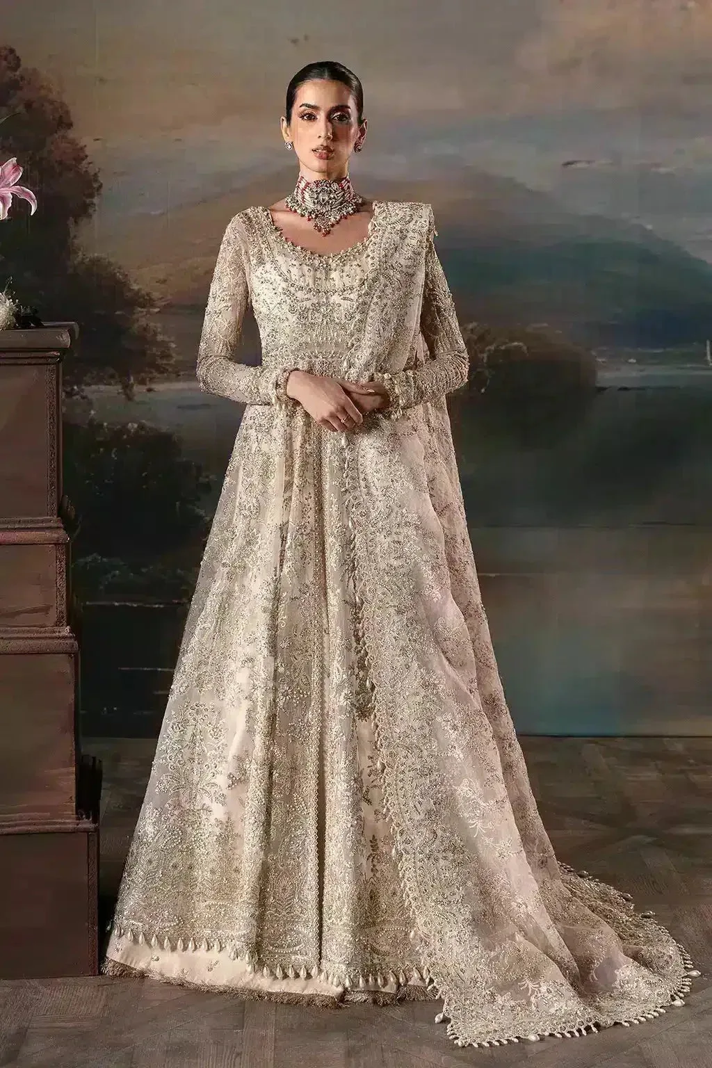Afrozeh The Brides Edit 23 Raw Silk – view 2 – Poshaq