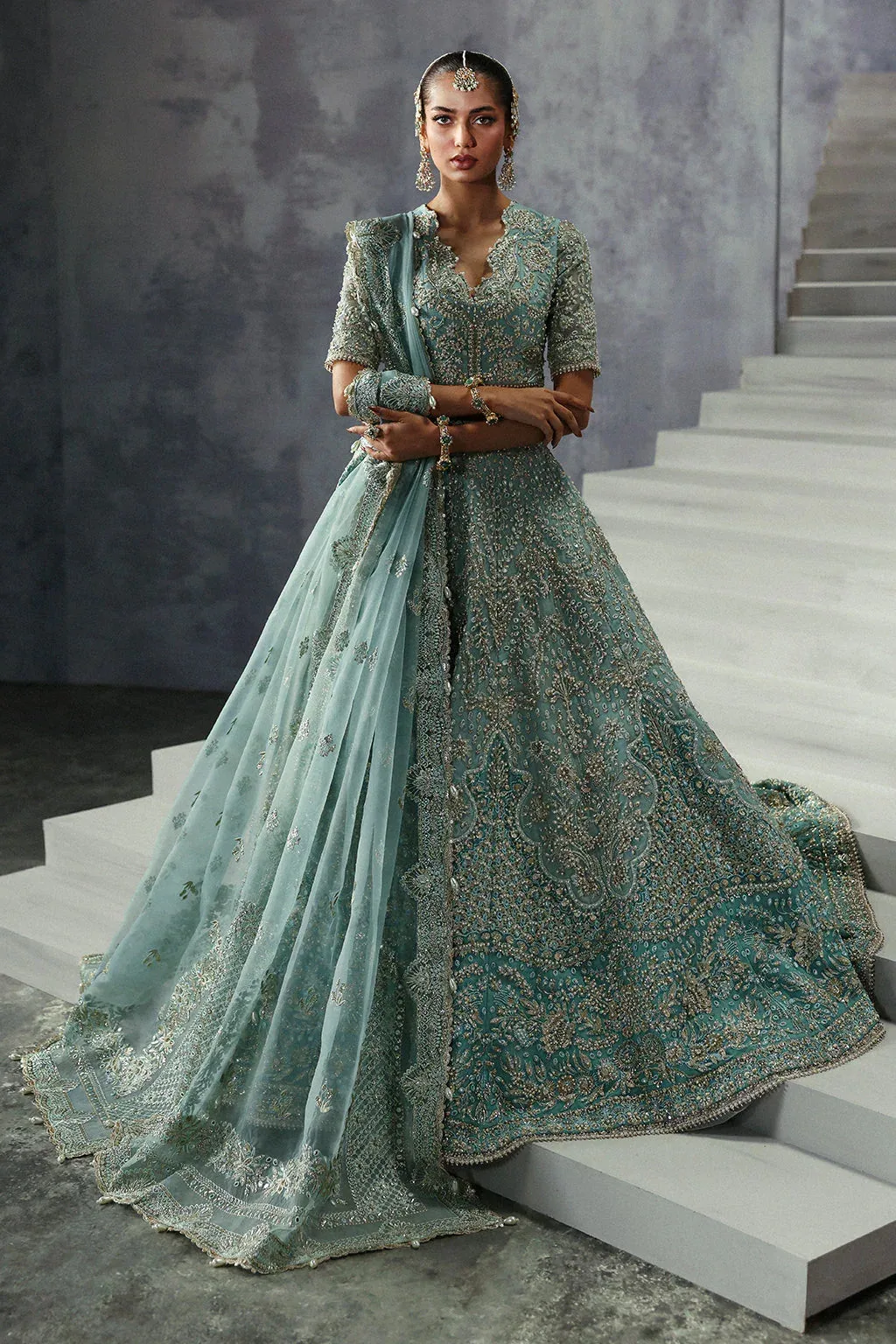 Afrozeh The Brides Edit 24 Raw Silk – view 1 – Poshaq