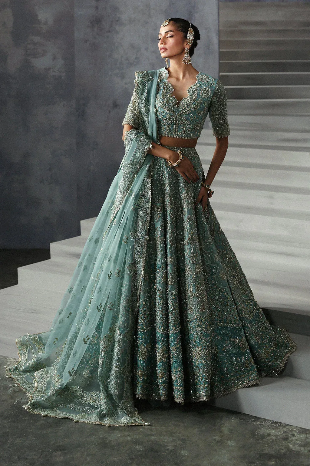 Afrozeh The Brides Edit 24 Raw Silk – view 3 – Poshaq