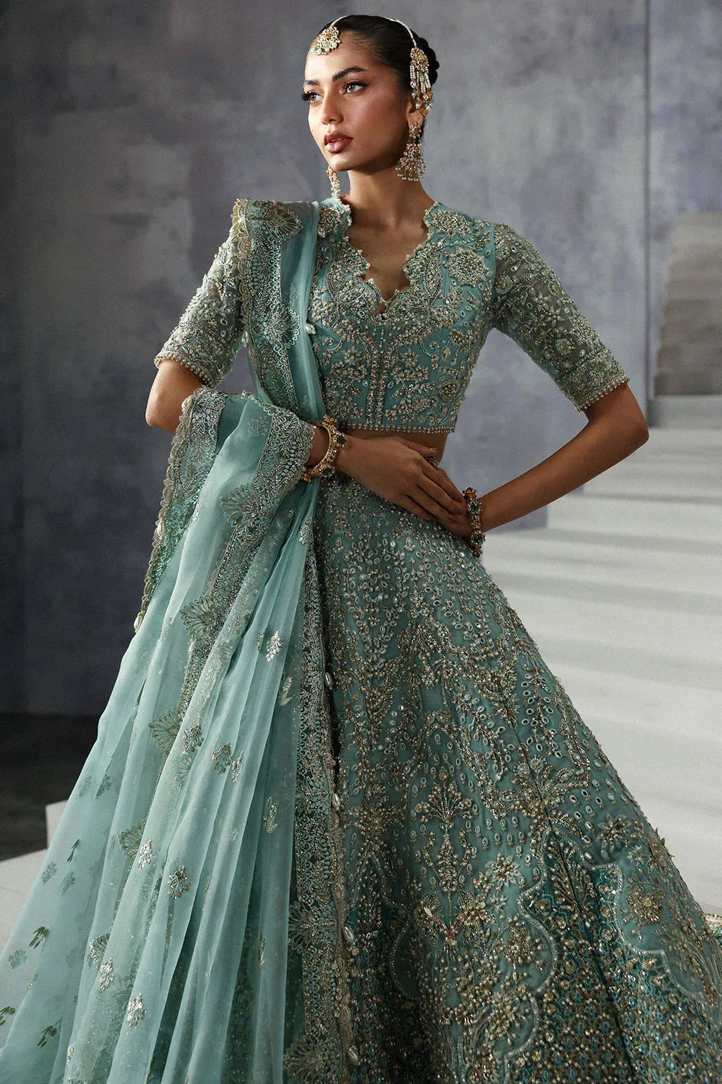 Afrozeh The Brides Edit 24 Raw Silk – view 4 – Poshaq