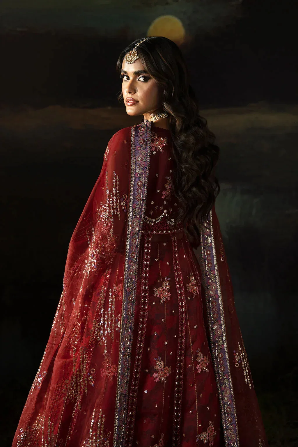 Afrozeh Hayat Wedding Formals 24 Organza – view 8 – Poshaq