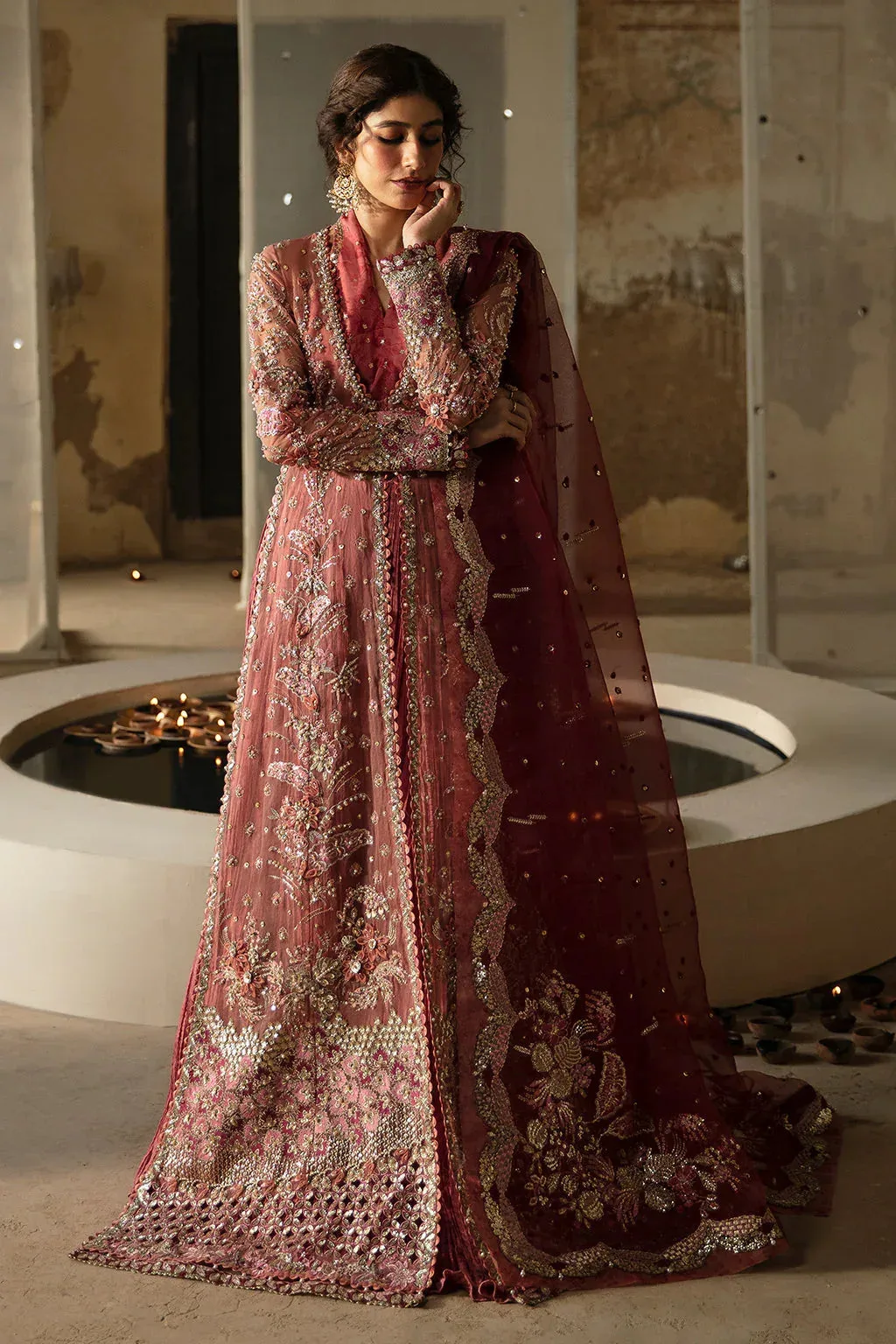 Afrozeh Hayat Wedding Formals 24 Raw Silk – view 5 – Poshaq