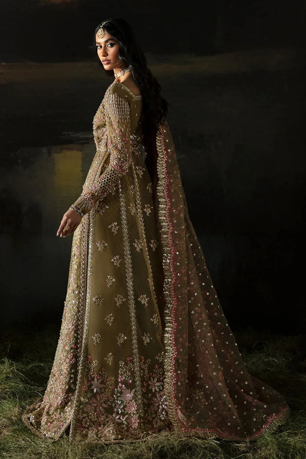 Afrozeh Hayat Wedding Formals 24 Raw Silk – view 6 – Poshaq
