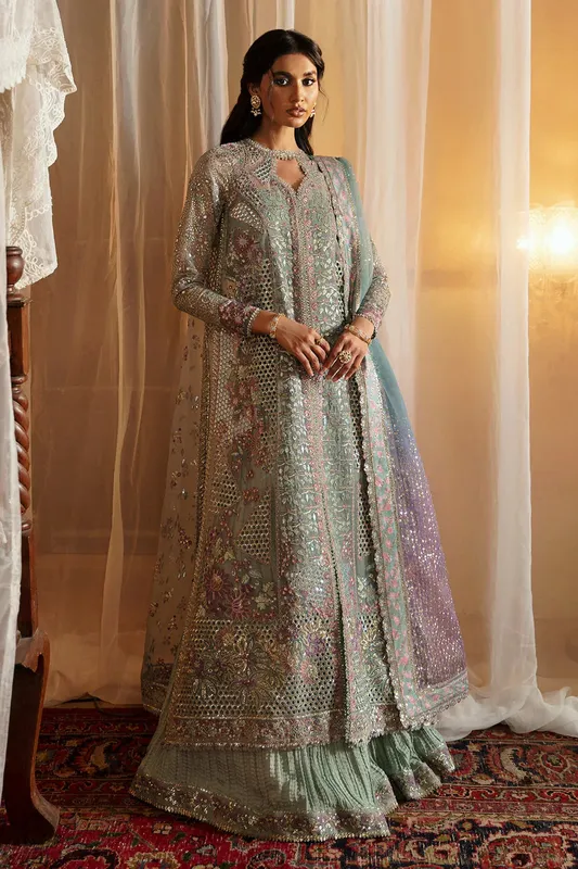 Afrozeh Hayat Wedding Formals 24 Raw Silk – view 1 – Poshaq