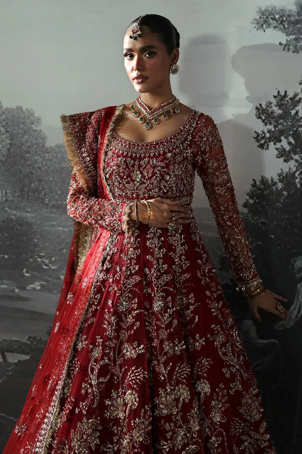 Afrozeh The Brides Edit 24 Raw Silk – view 4 – Poshaq