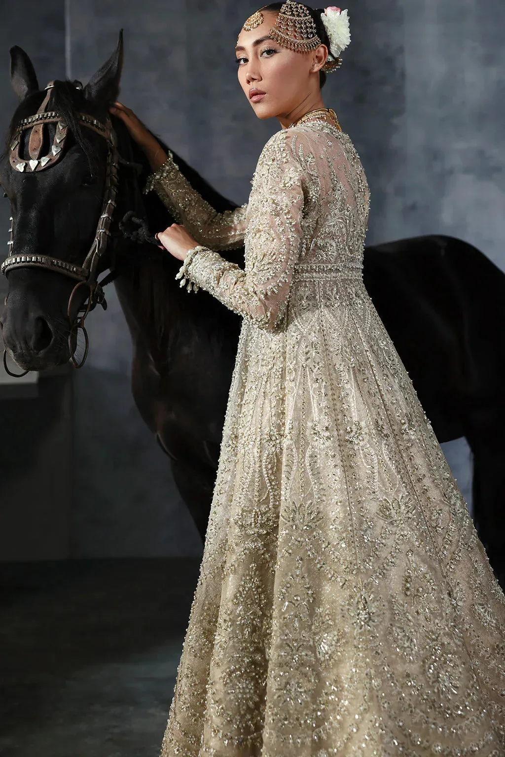 Afrozeh The Brides Edit 24 Organza – view 3 – Poshaq