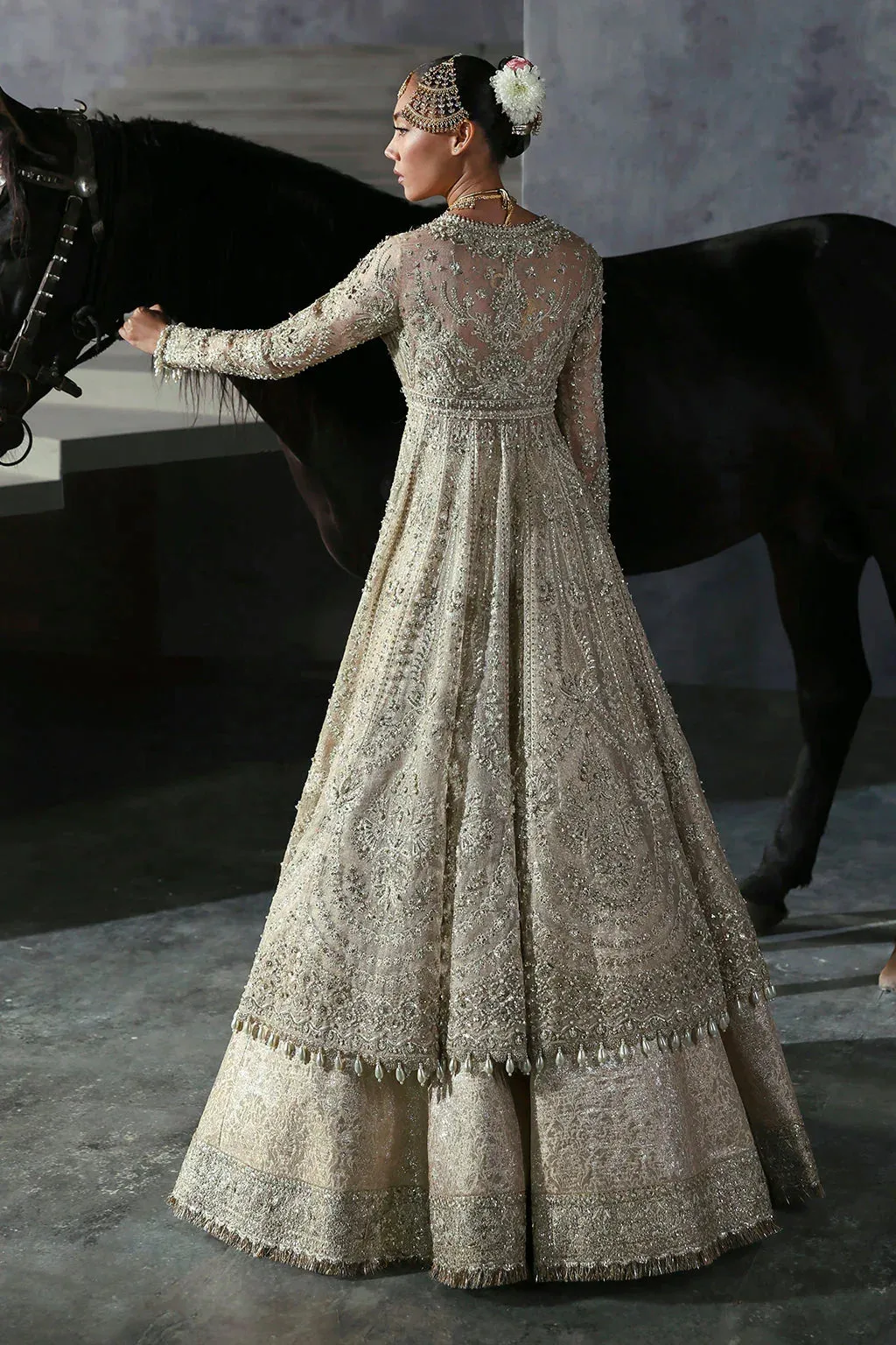 Afrozeh The Brides Edit 24 Organza – view 5 – Poshaq