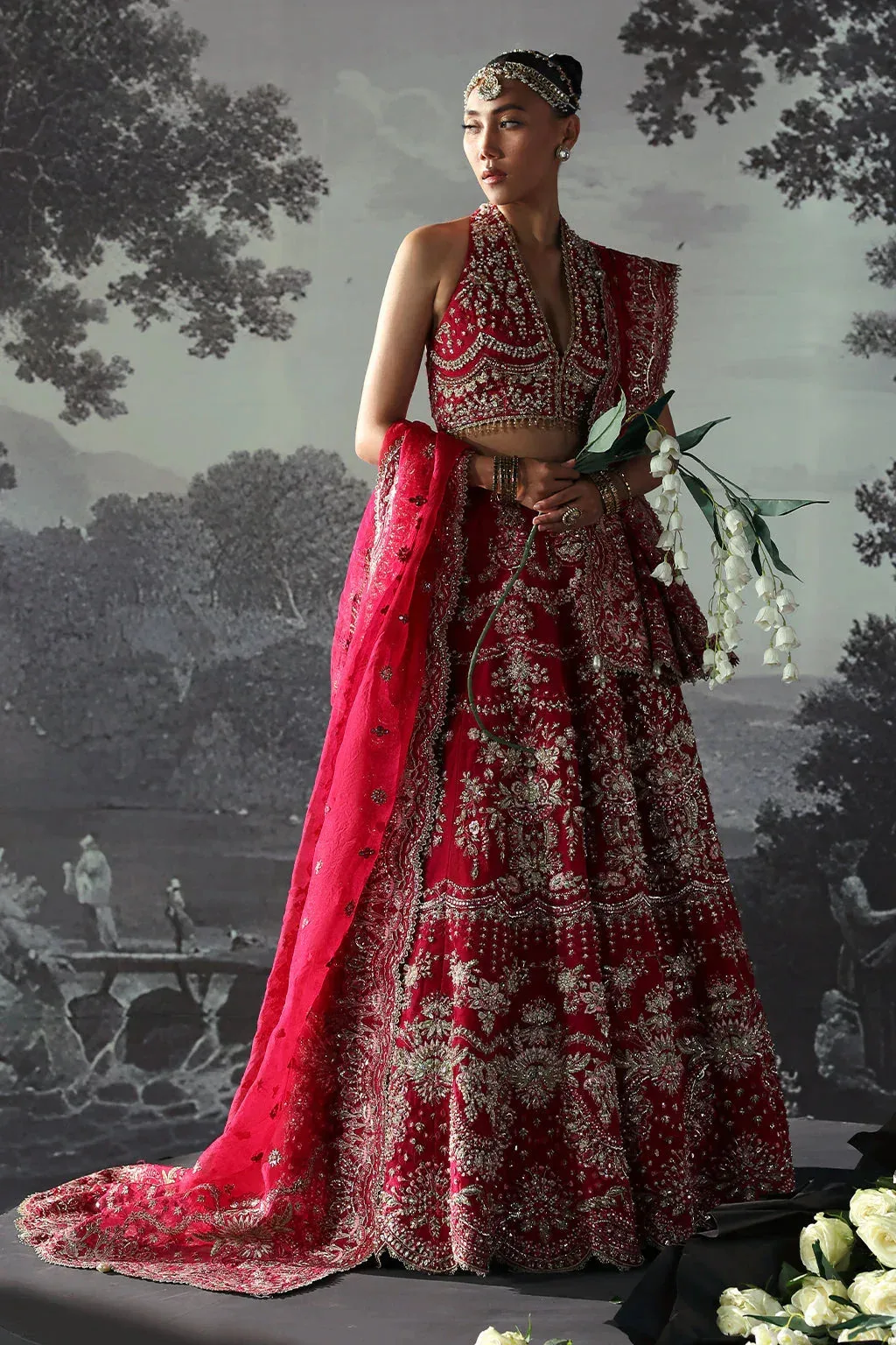 Afrozeh The Brides Edit 24 Raw Silk – view 2 – Poshaq